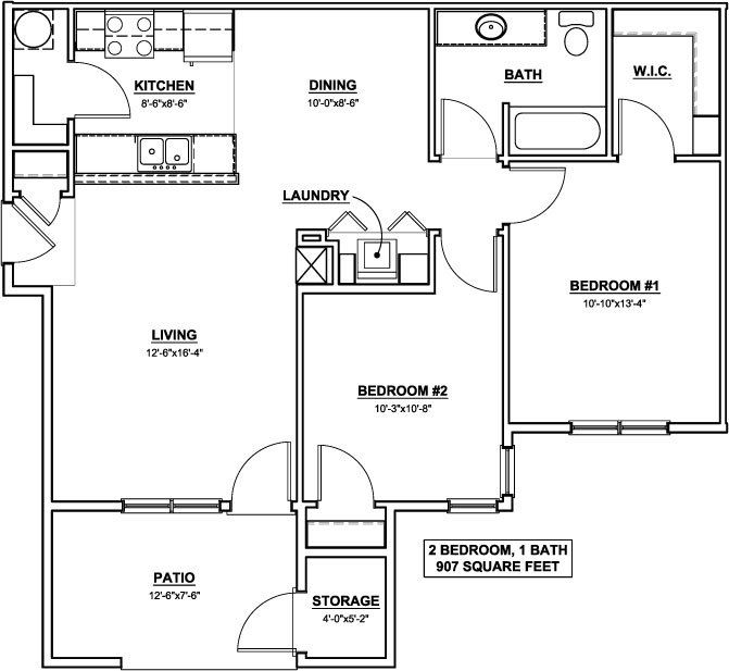 2x1- Tamarack Floorplan