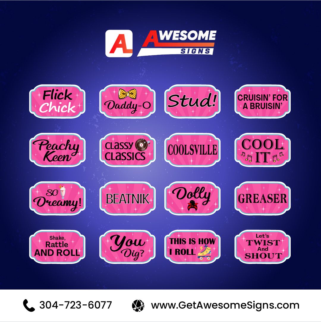 Photo Booth Prop Signs