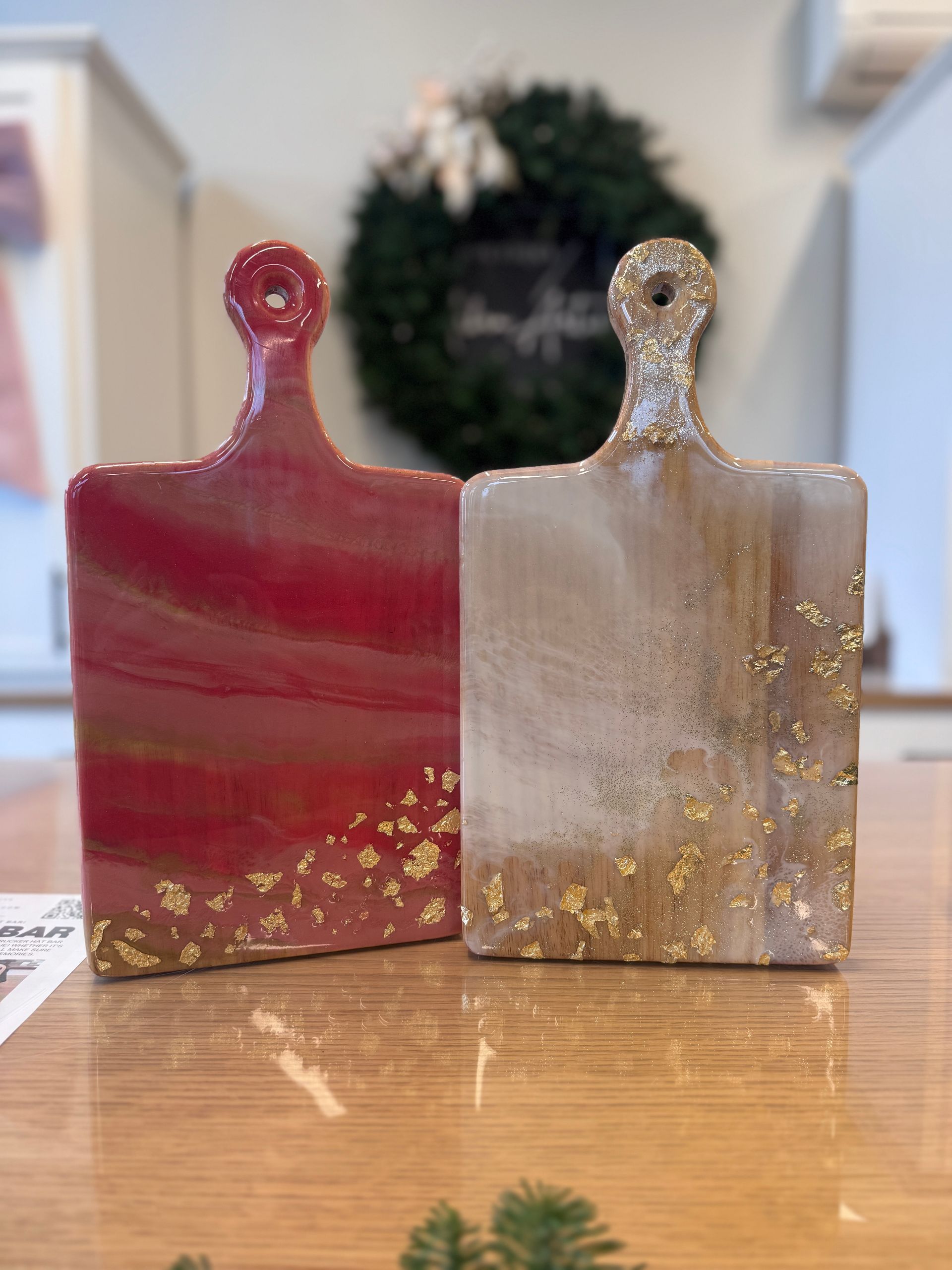 Pumpkin cut out with resin