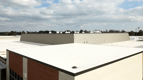 Commercial Roofing Repair — Flat Roof in A Building in Canton, MI