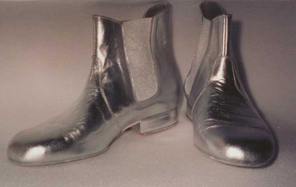 Custom silver boots | NY NY | T.O.Dey Shoes