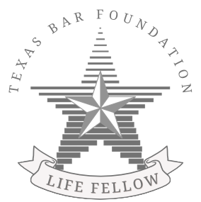 The logo for the texas bar foundation life fellow