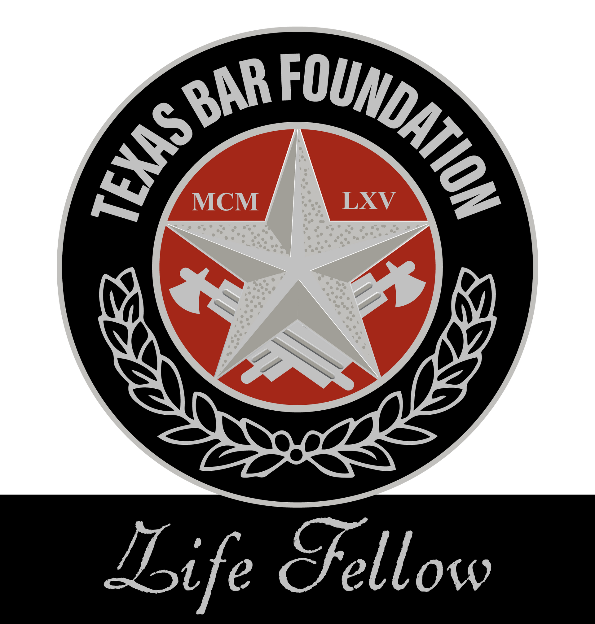 The logo for the texas bar foundation life fellow