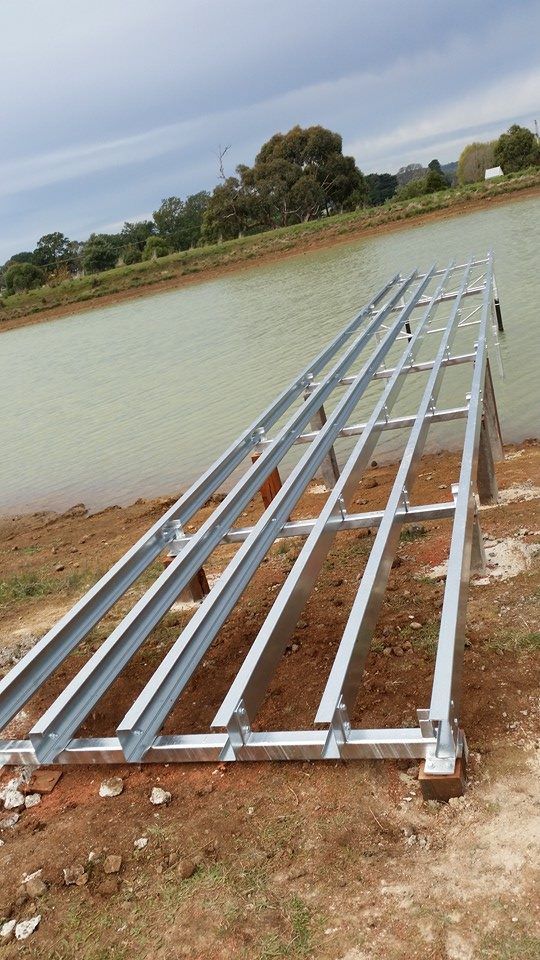 Metal Structure Near Lake — Engineering and Powdercoating in Ballarat, VIC