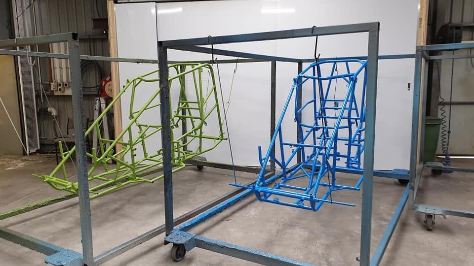 Two Tubular Metal Frames — SPW Engineering & Powdercoating In Ballarat, VIC