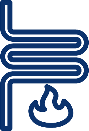 pipe and fire icon