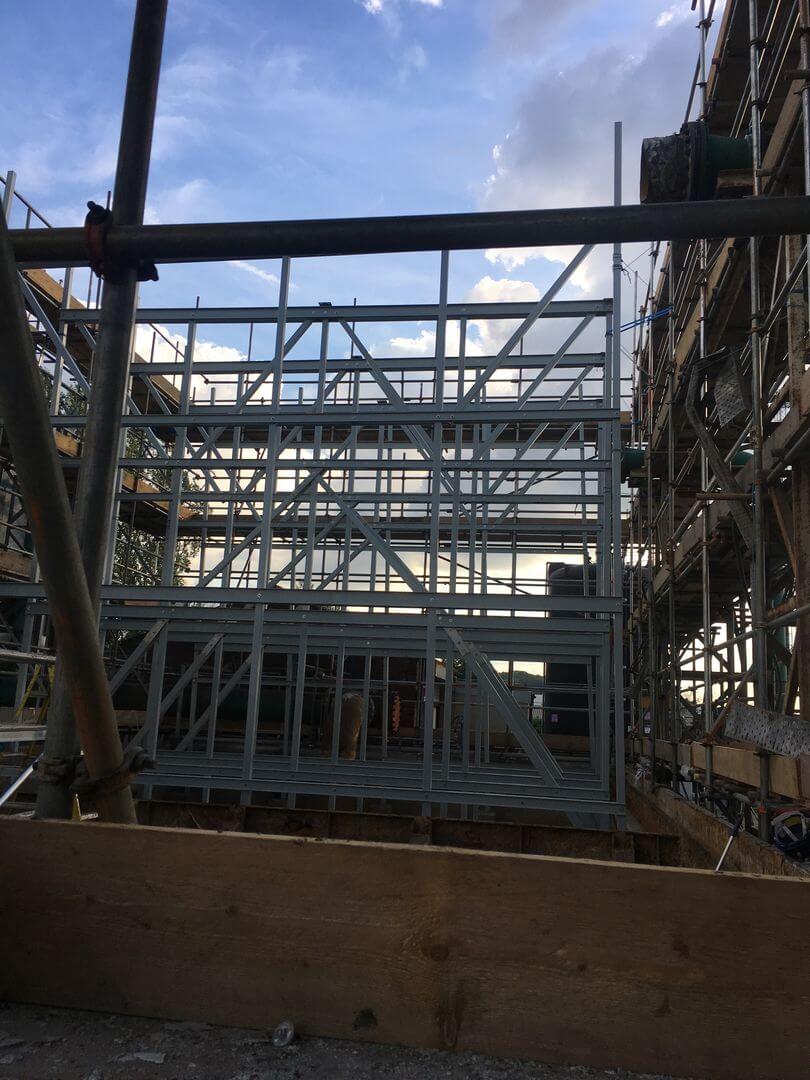 cooling tower - scaffolding