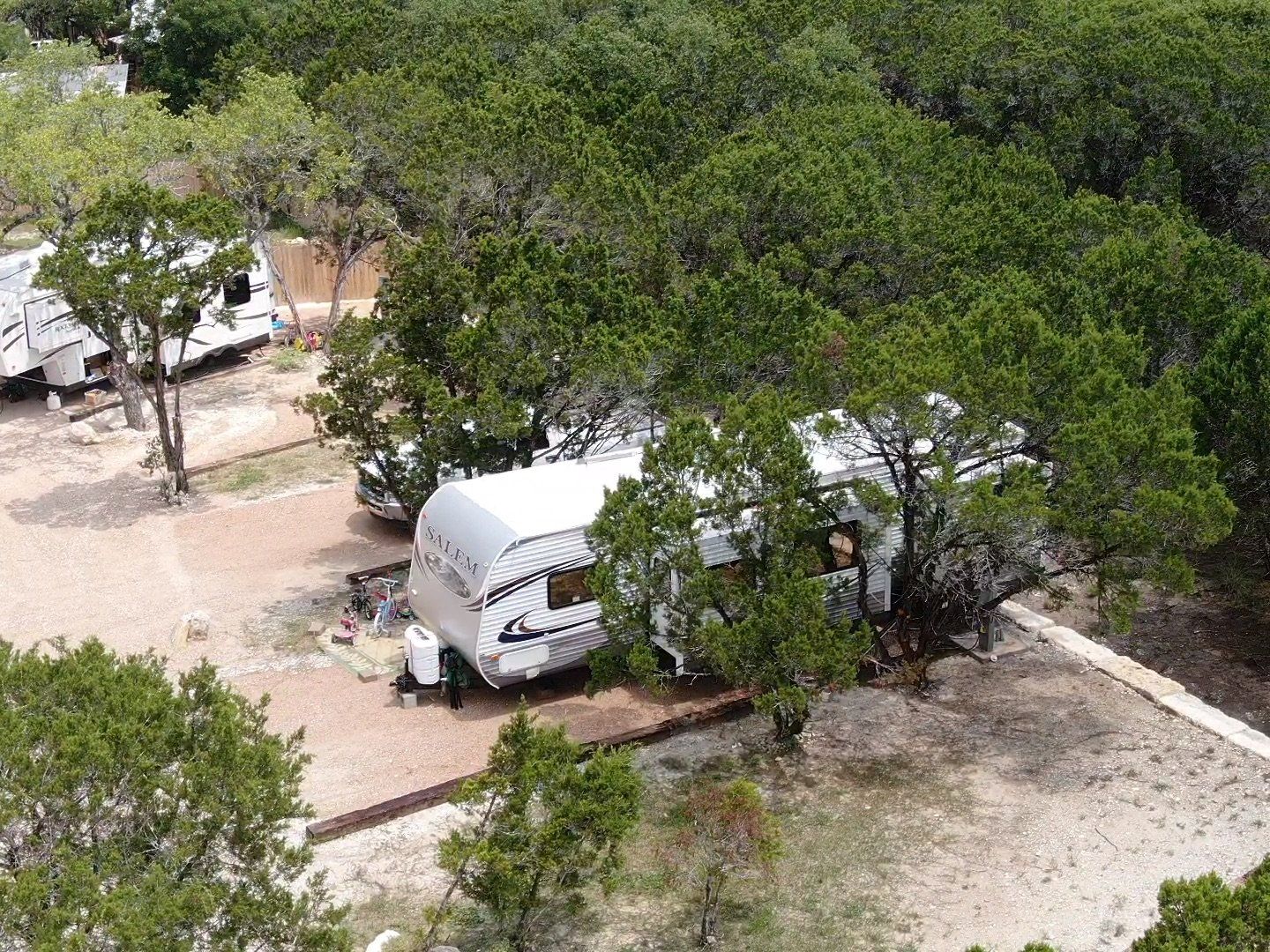 Long term RV Sites starting at $500 per month with full-hookups at Oak Meadows RV Park in Canyon Lake, TX.JPG