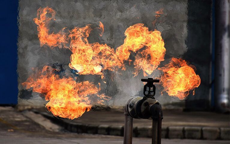 gas pipe leak