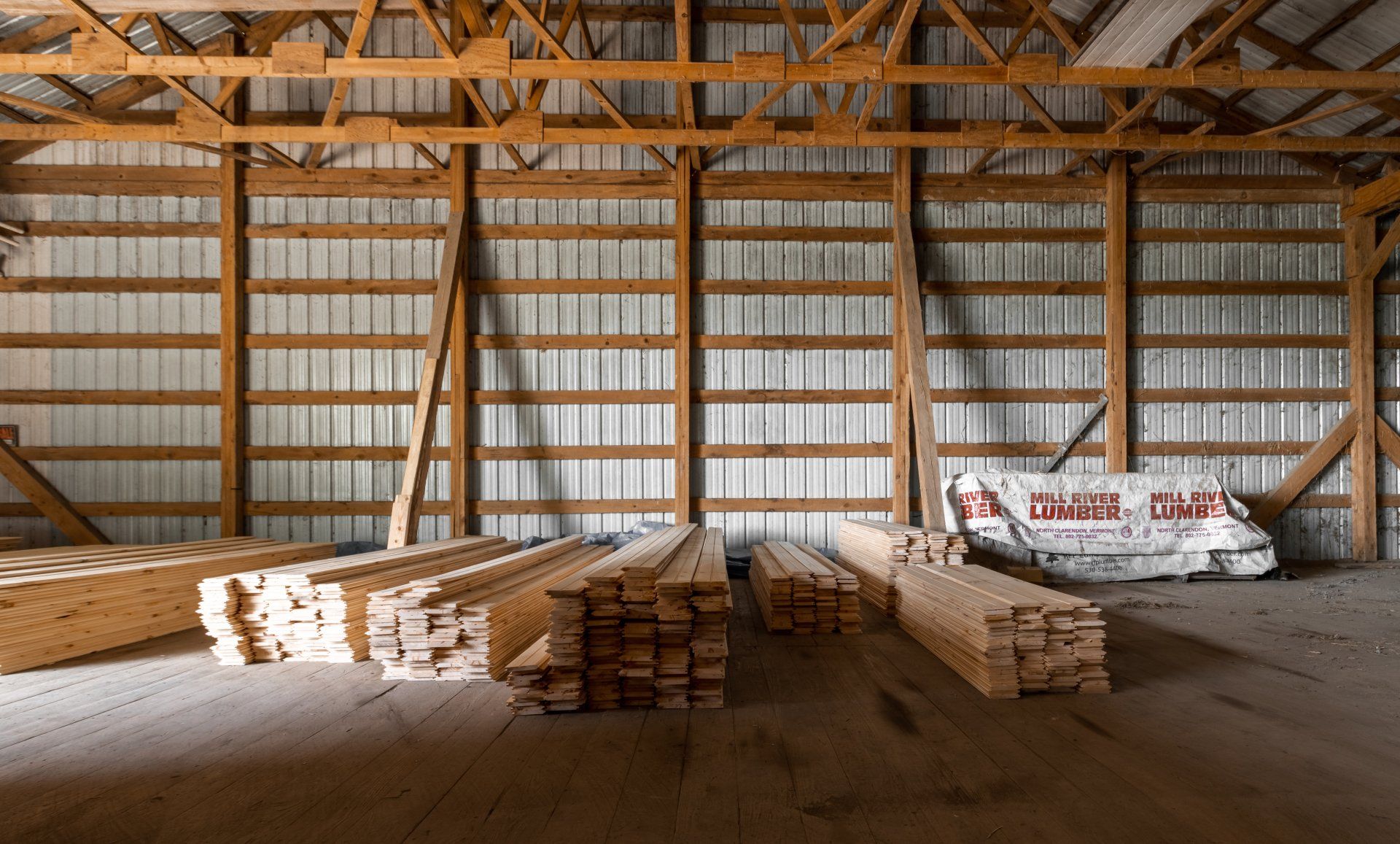 White pine lumber in Boalsburg