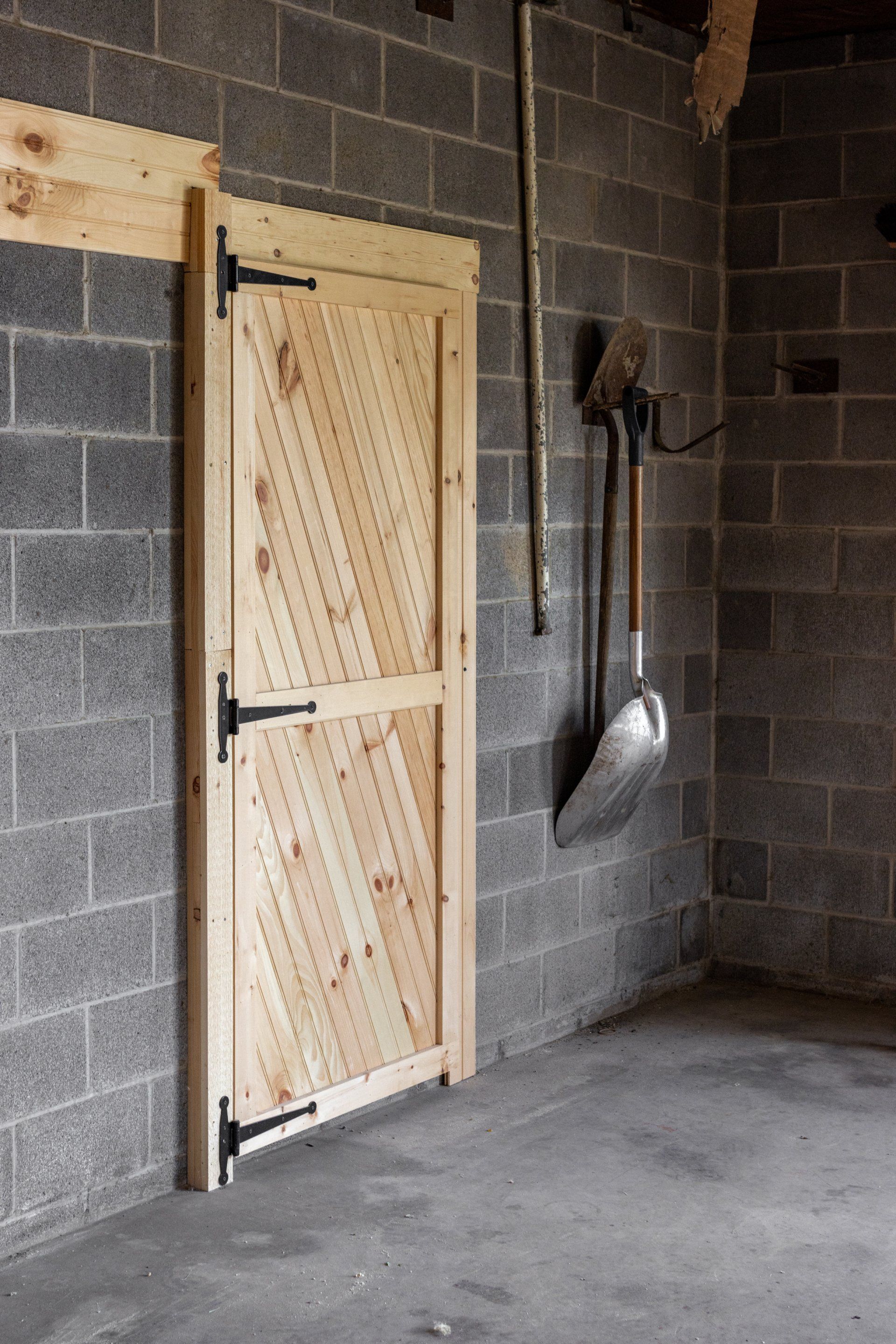 The best custom angled panel barn door in State College