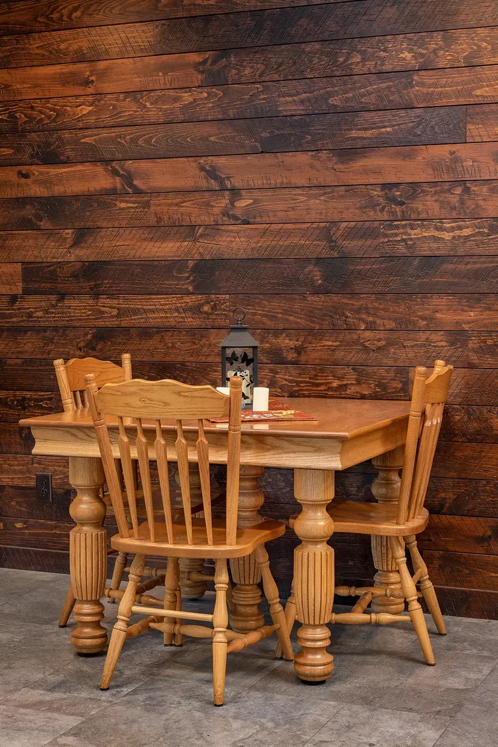 lumber board and batten siding that is faux reclaimed wood 