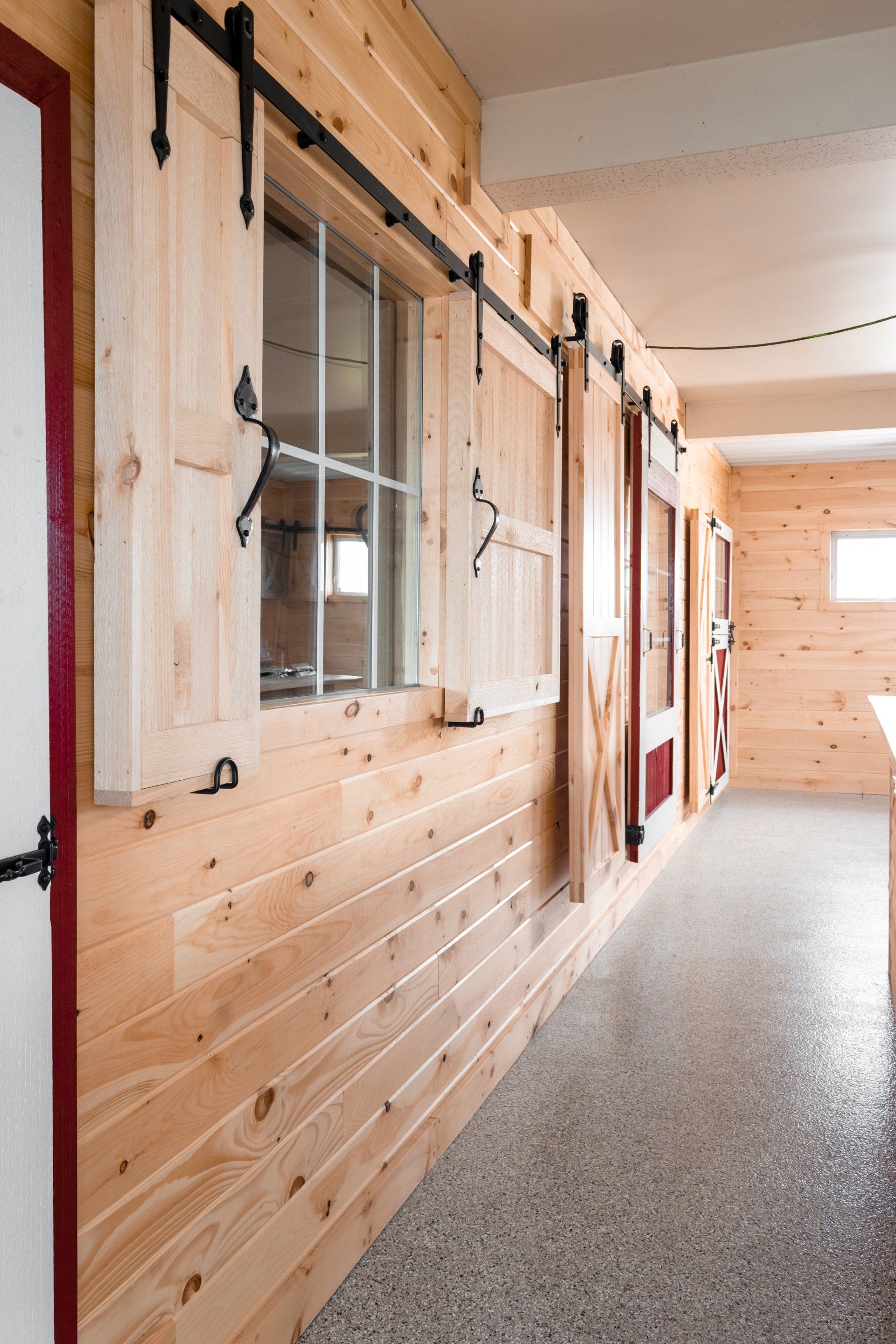 Custom knotty pine barn windows Boalsburg