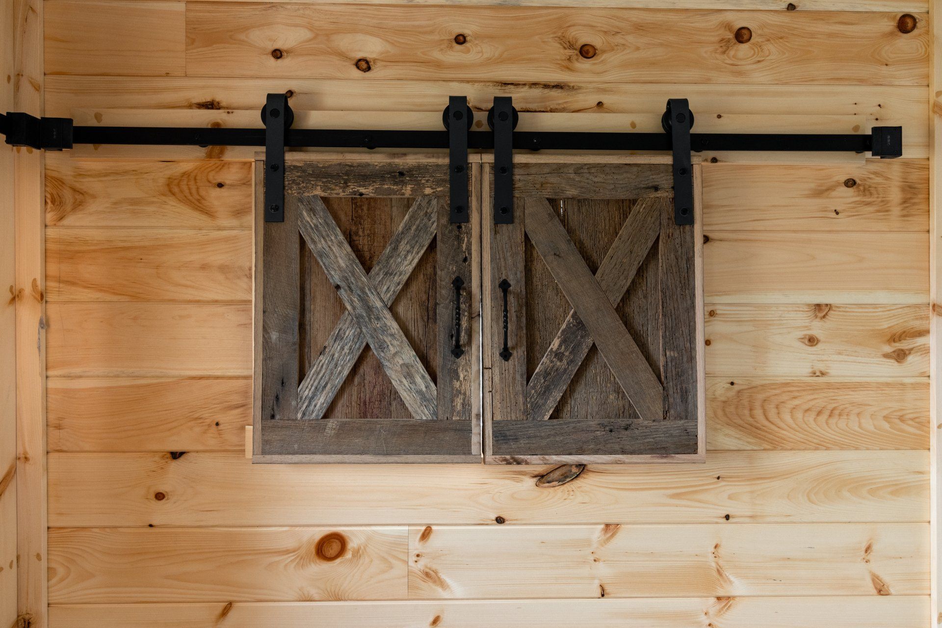 Custom knotty pine barn windows State College