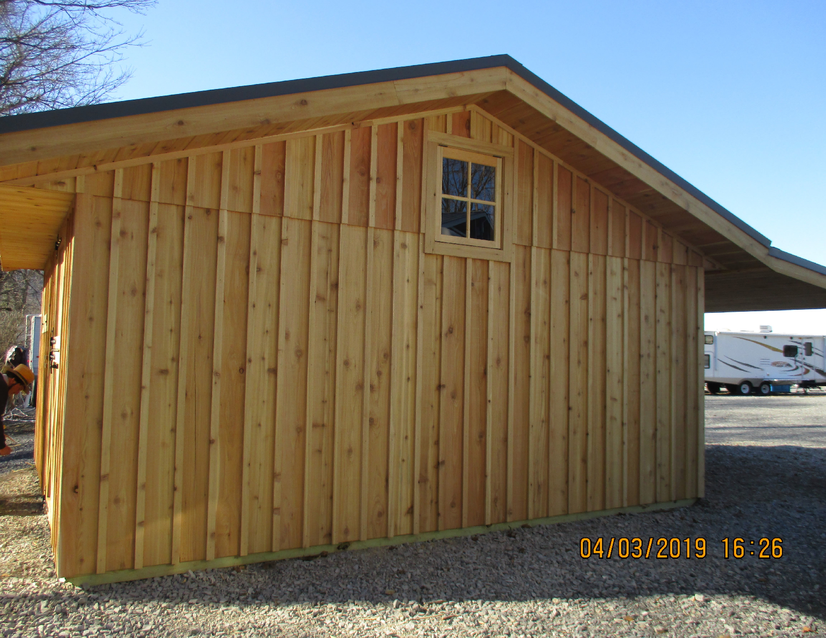 A picture of a wooden building was taken on 14 03 2013