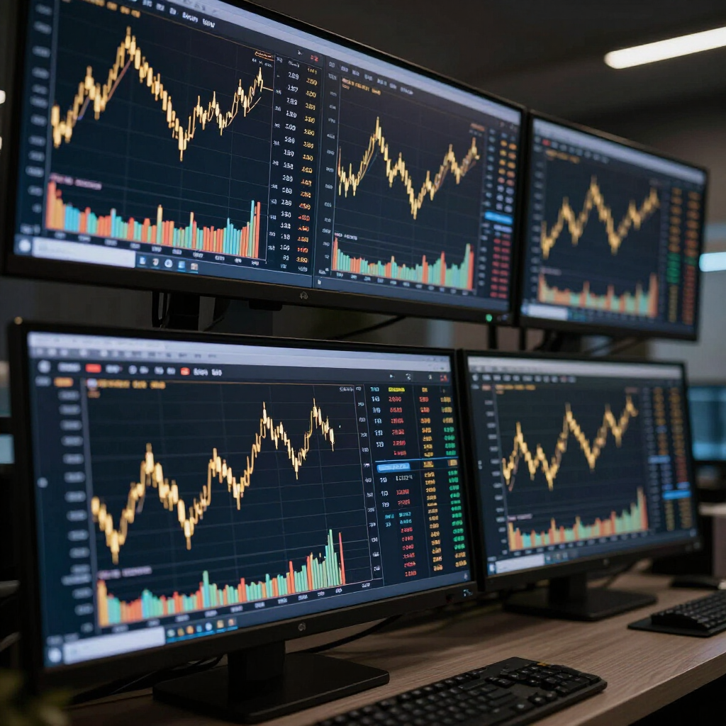 Dashboard met goudkoers en marktinformatie