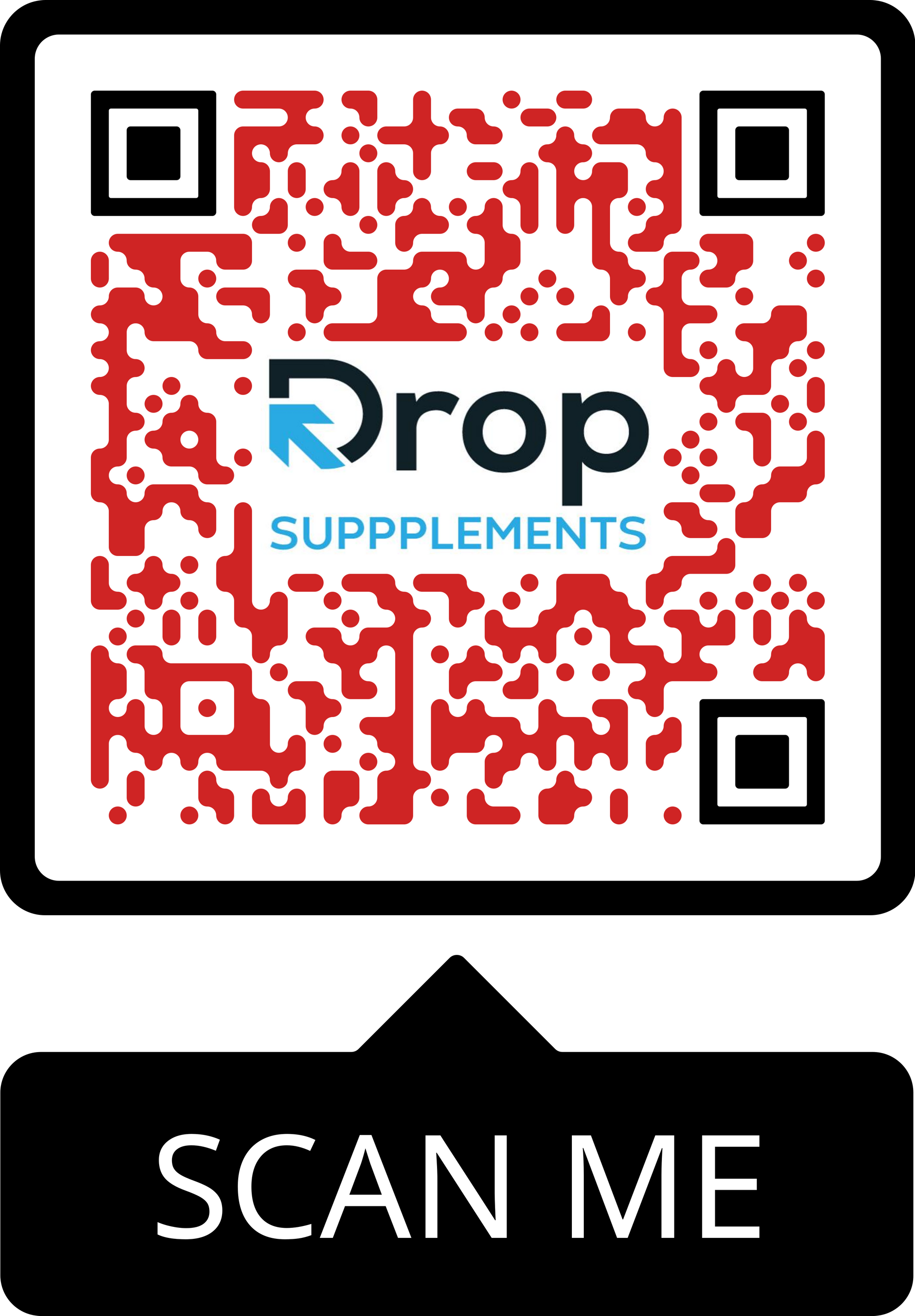 A qr code for drop supplements with a button to scan it.