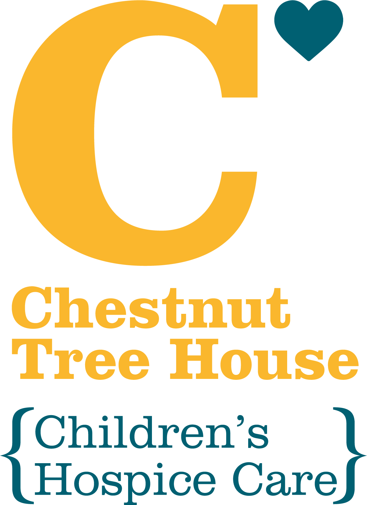 A logo for chestnut tree house children 's hospice care