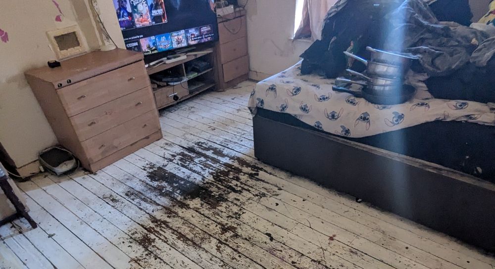 organised bedroom after clean up