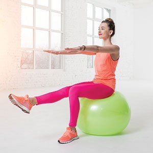 Functional Capacity Evaluation — Woman Exercising Using Fitness Ball in Homewood, IL