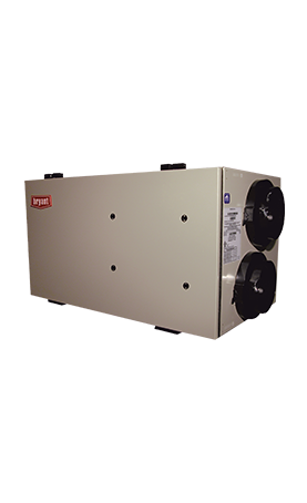 A white box with two fans on it on a white background.