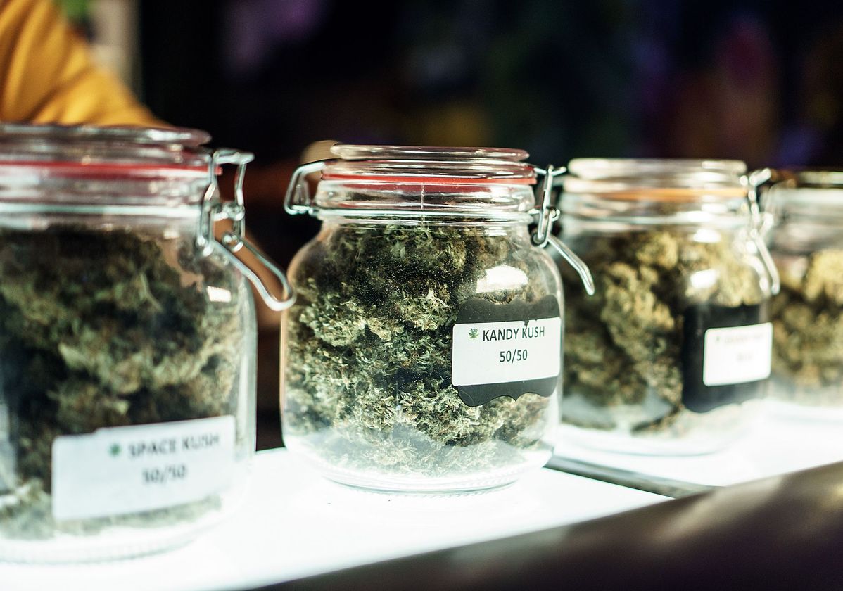 jars of cannabis
