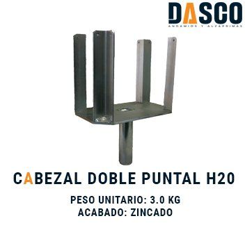 Cabezal Doble para Viga H20