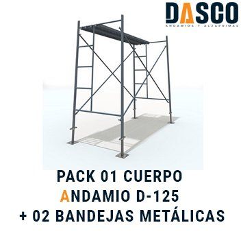 Imagen andamio tipo estándar de un cuerpo