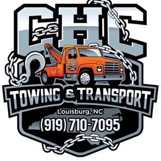 A logo for a towing and transport company in Raleigh, NC.