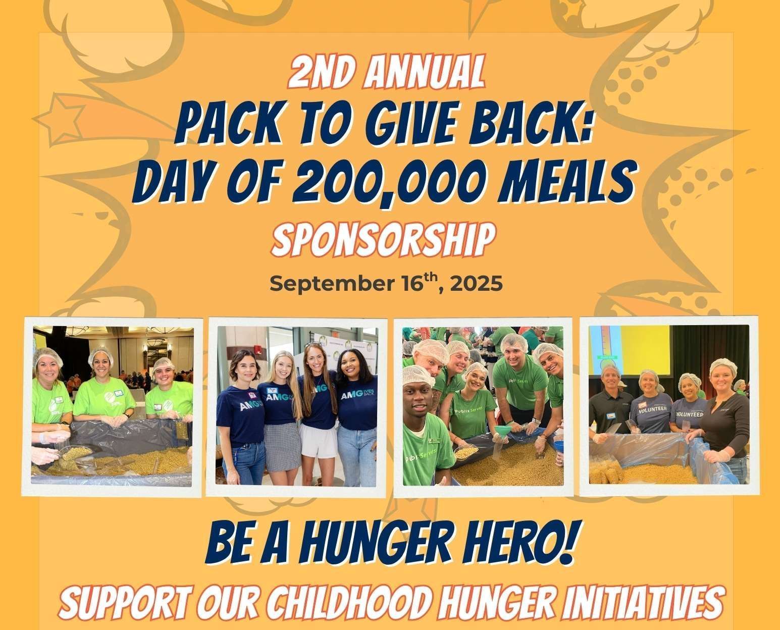 kravis center pack to give back day of 200,000 meals sponsorship cover page
