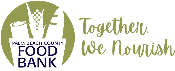 Palm Beach County Food Bank logo with text 