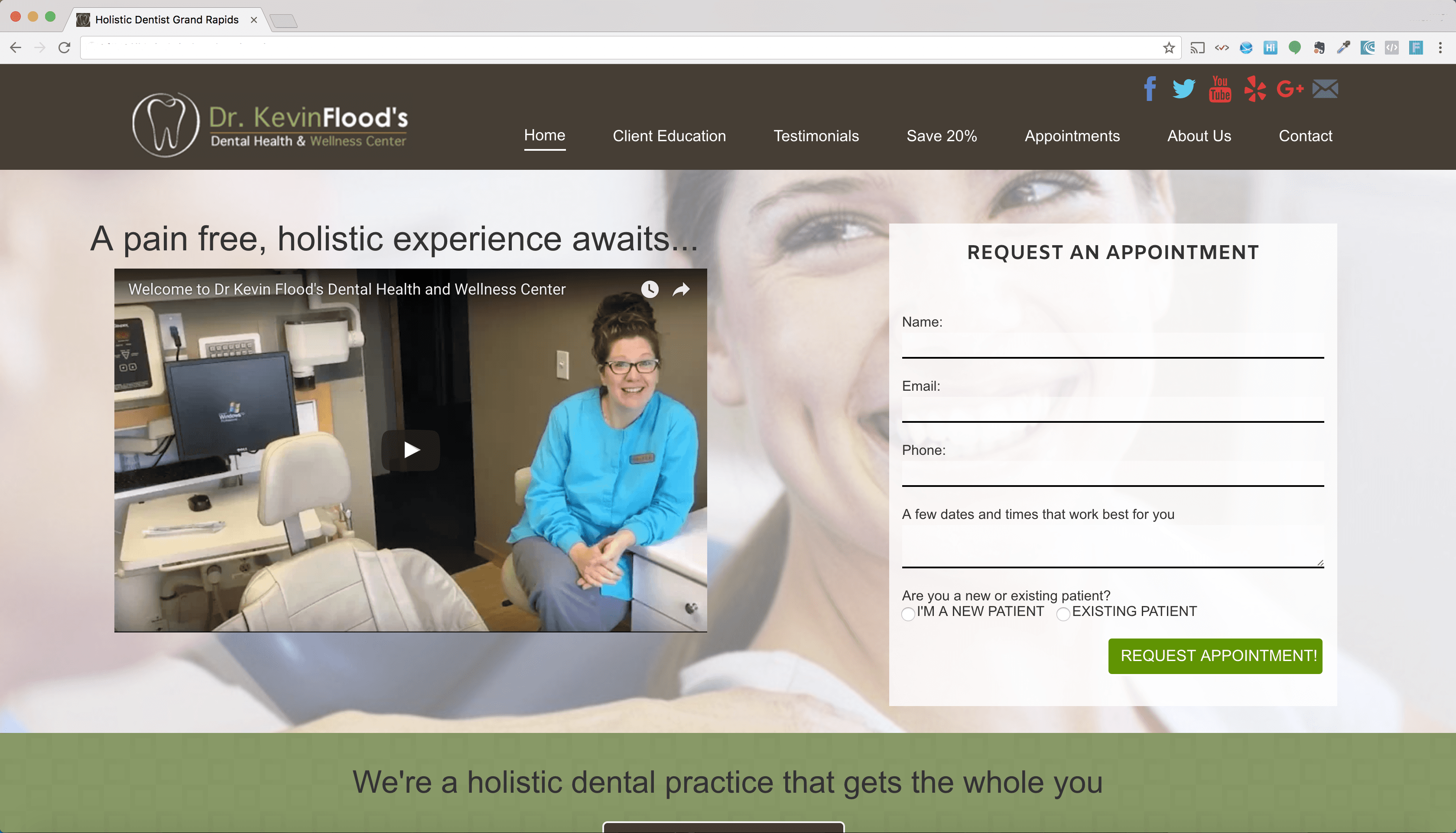 Web Development Portfolio - Dentist
