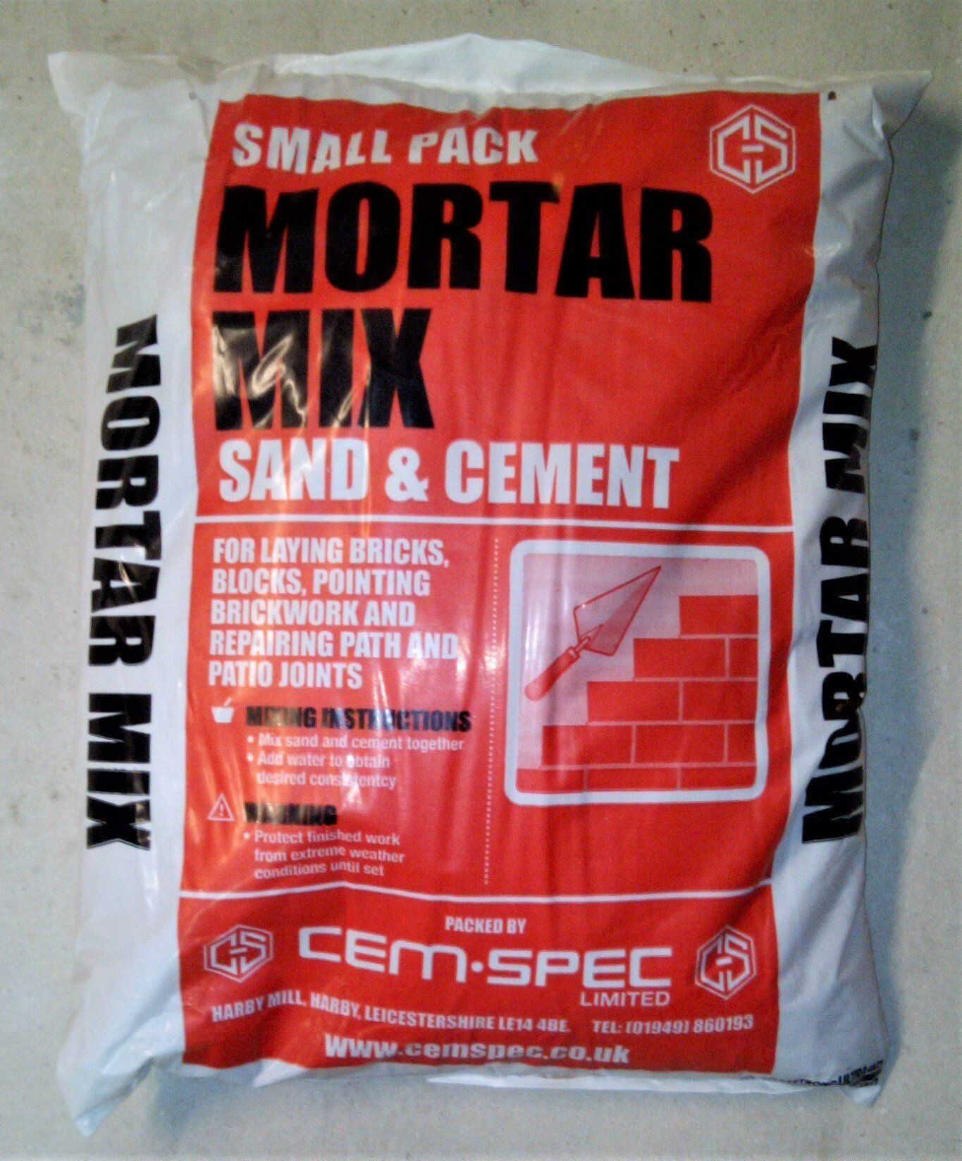 Sand & Cement Mortar Mix (Small Bag)
