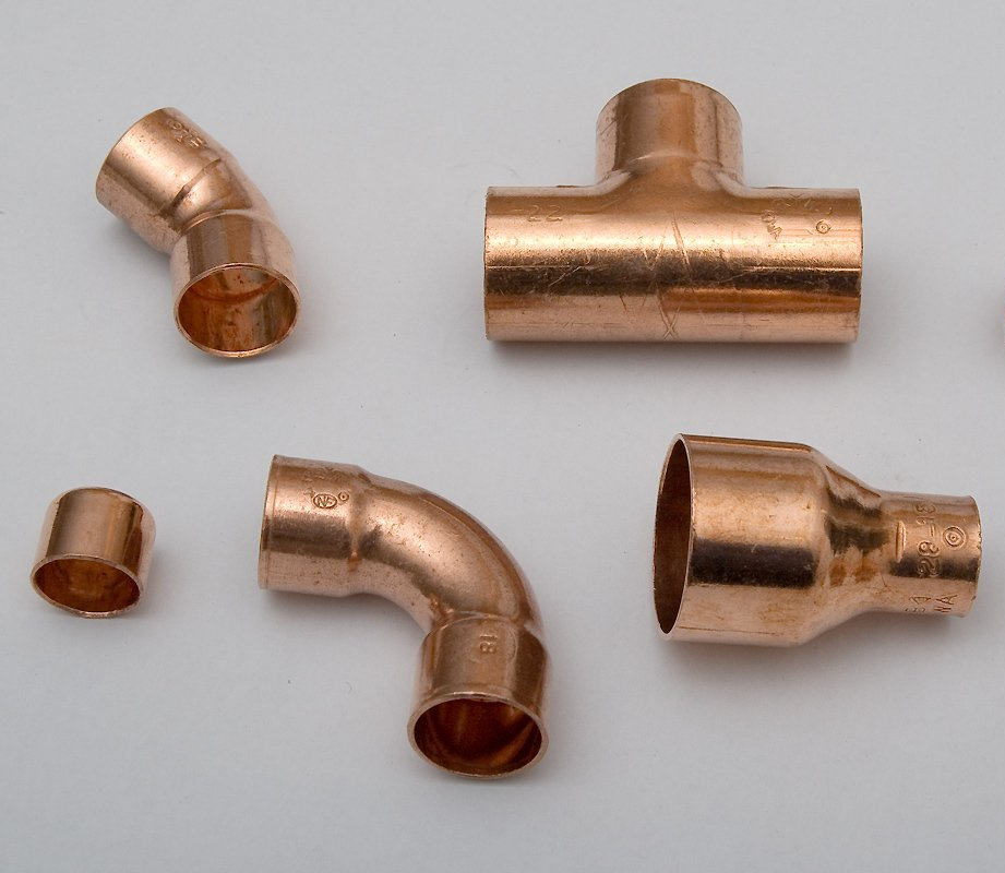 Copper plumbing pipes and joins