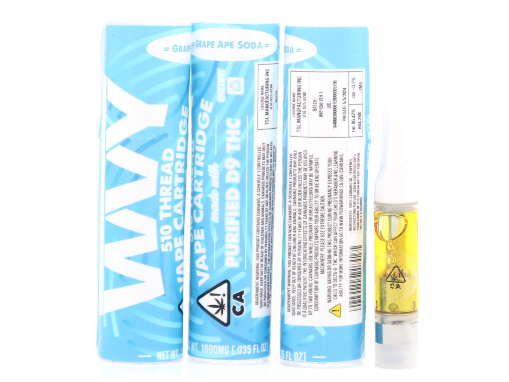 Bear Labs WVY Grape Ape Soda - Vape Cartridge