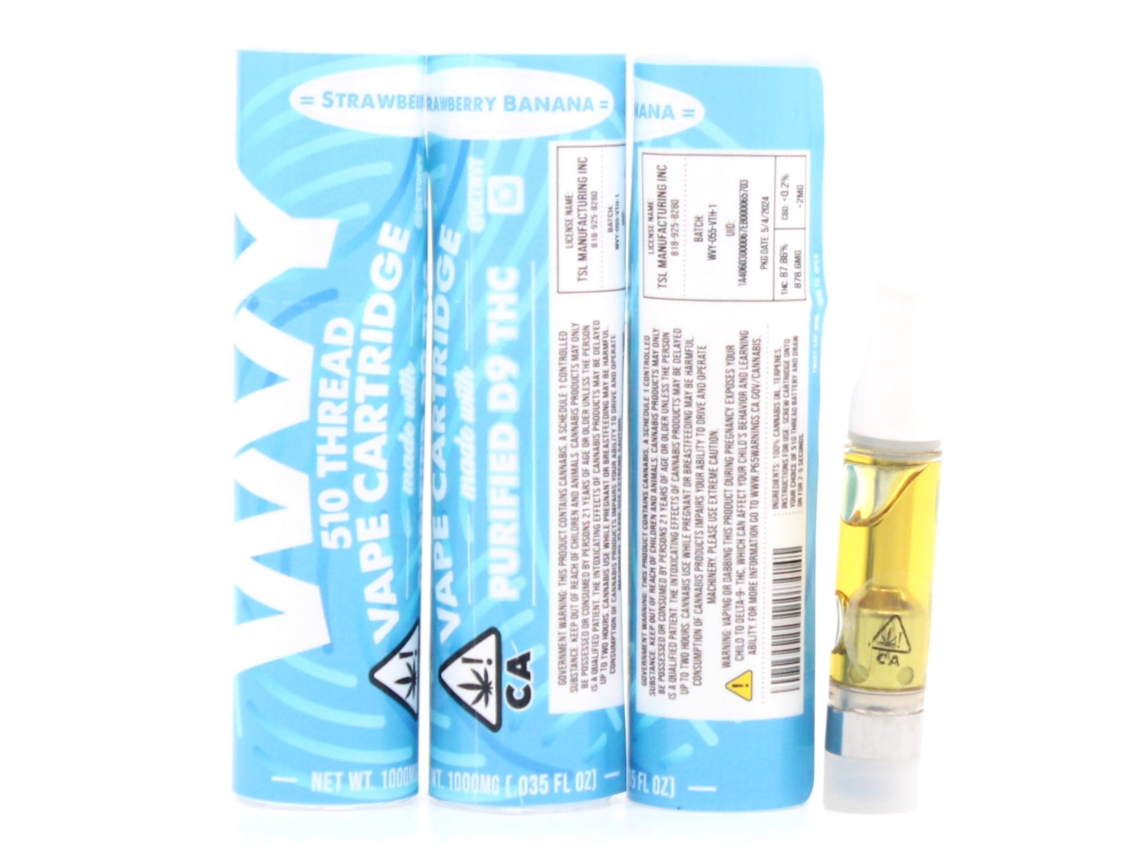 Bear Labs WVY Strawberry Banana - Vape Cartridge