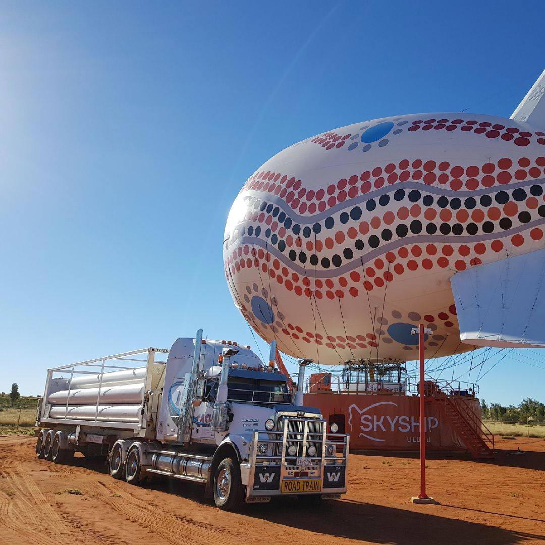 Large Truck and a Blimp — Central Australian Sidelifter Haulage In Braitling NT