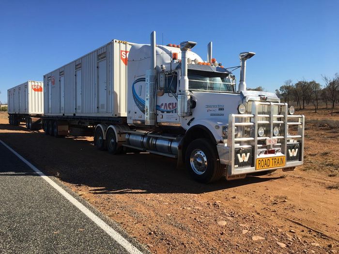 CASH Truck Road Train — Central Australian Sidelifter Haulage In Braitling NT