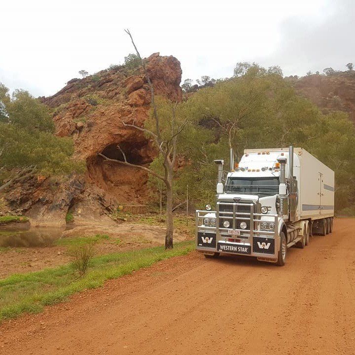 Refrigerated Transport Truck Western Star — Central Australian Sidelifter Haulage In Braitling NT