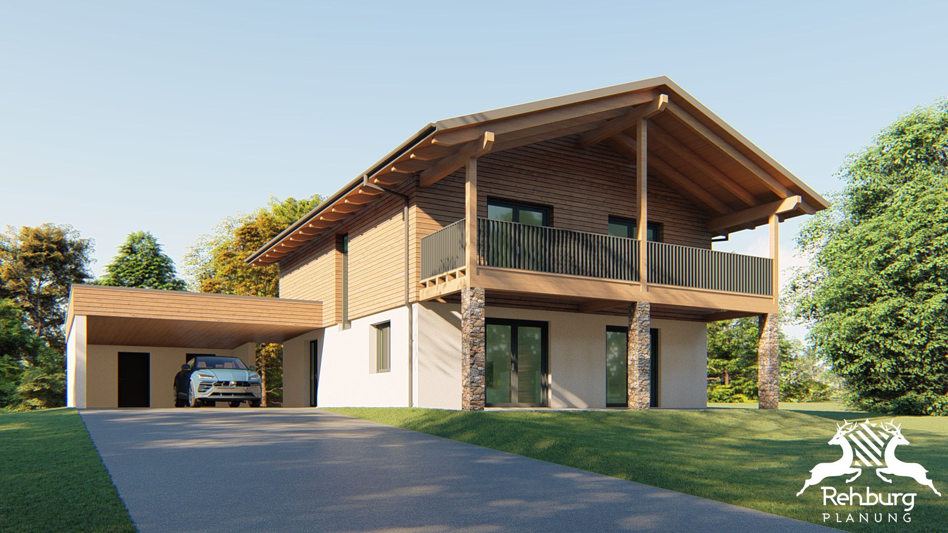 Rendering Einfamilienhaus