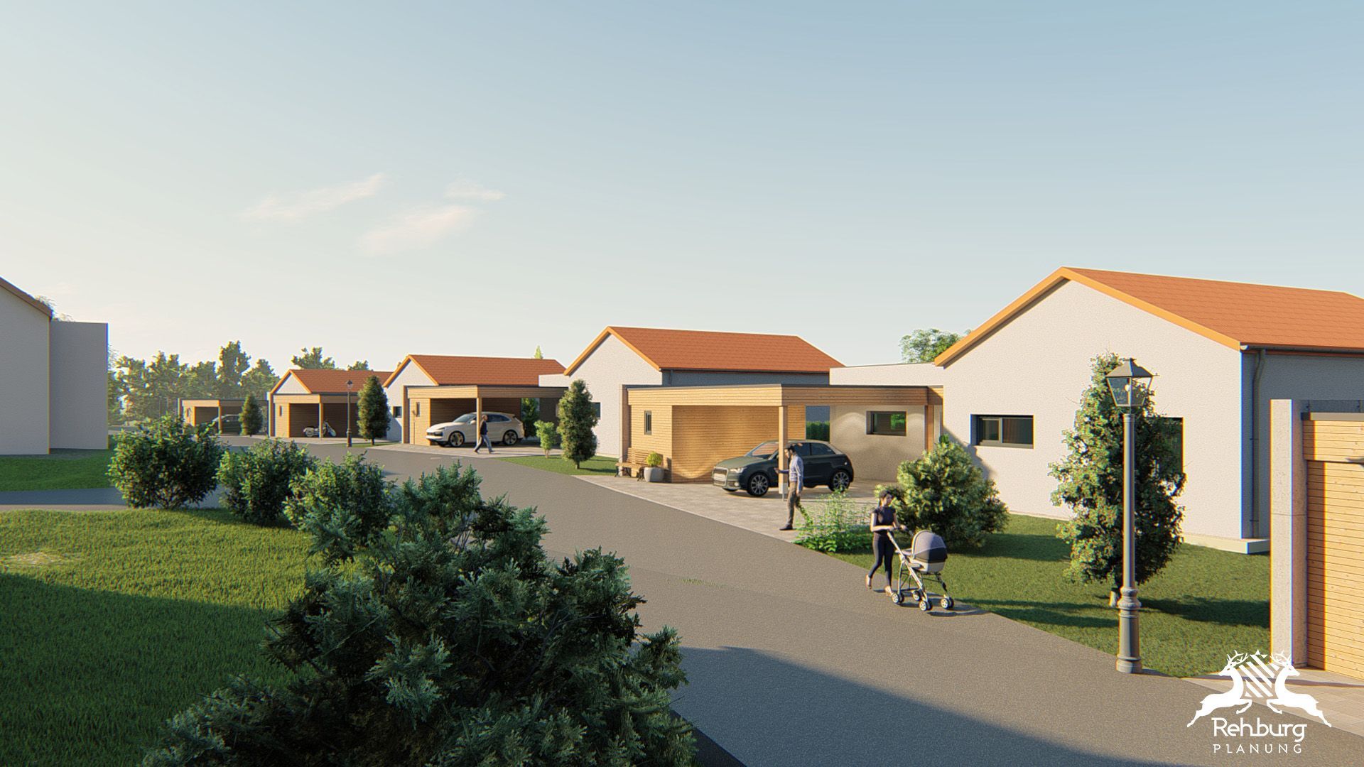 Rendering Wohnsiedlung