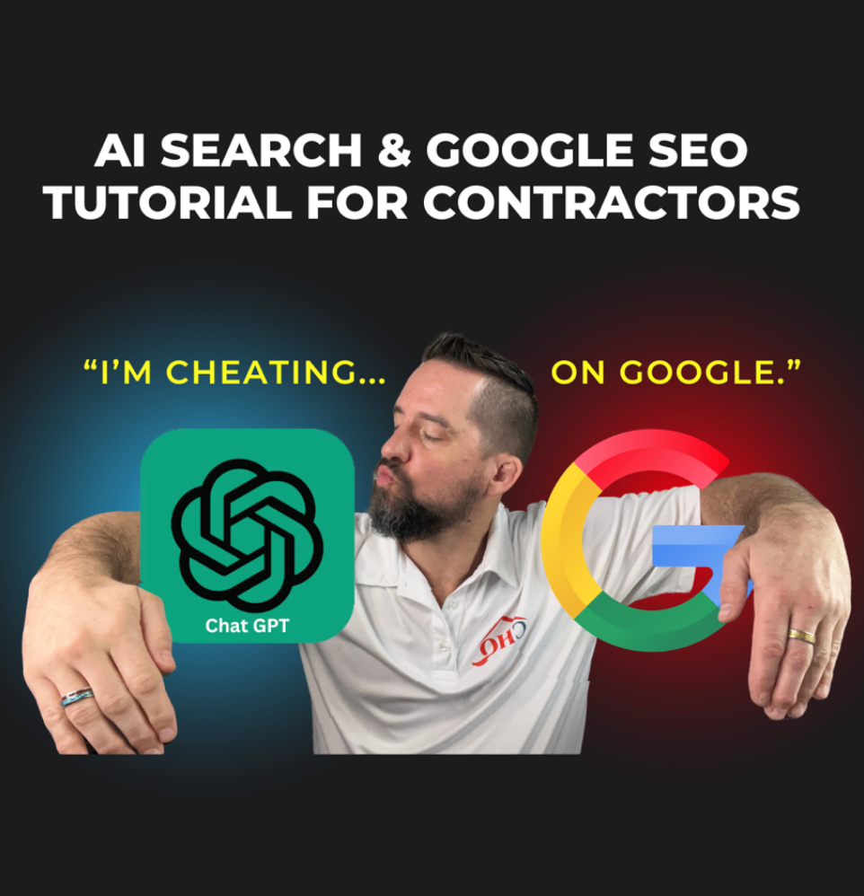 David Bamber from Contractor HQ is choosing Ai search SEO optimization over Google.