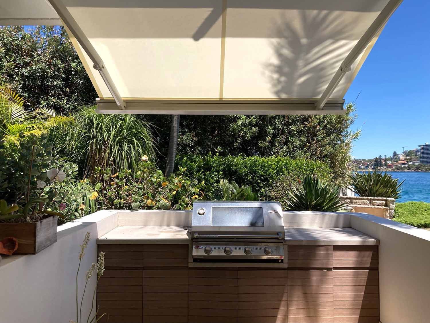 A barbecue grill under a canopy | Sydney, NSW | Sunmaster Australia