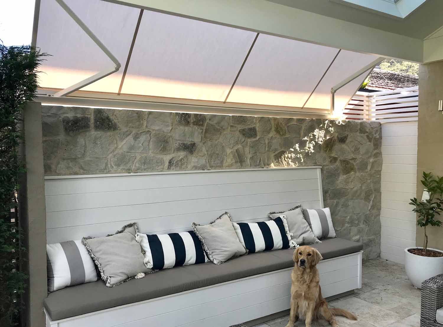 A couch and a dog | Sydney, NSW | Sunmaster Australia