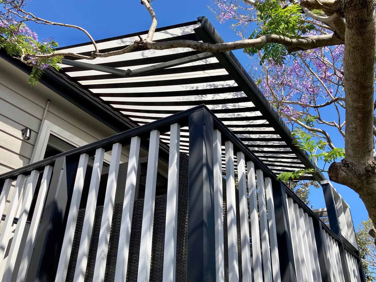 A black and white railing on a house | Sydney, NSW | Sunmaster Australia
