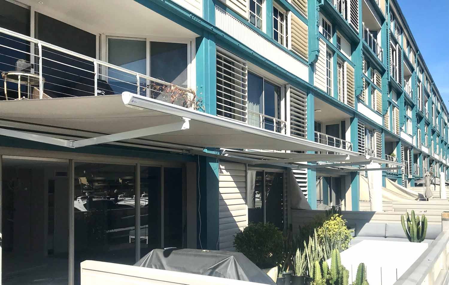 Blue and white building | Sydney, NSW | Sunmaster Australia