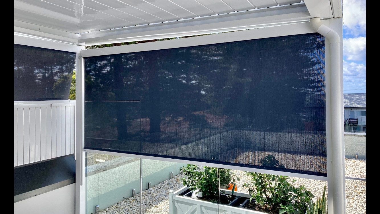 Black screen roll awning | Sydney, NSW | Sunmaster Australia