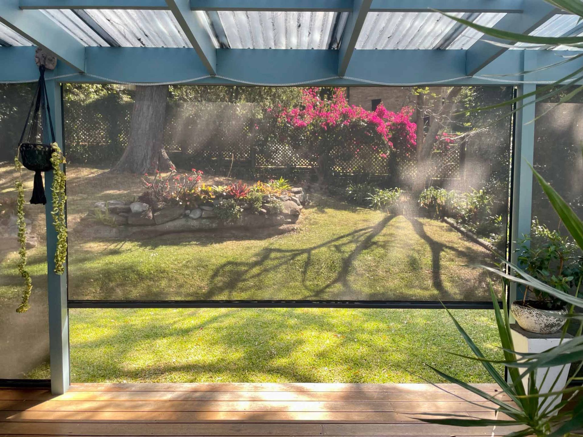 A view of a backyard from a porch | Sydney, NSW | Sunmaster Australia