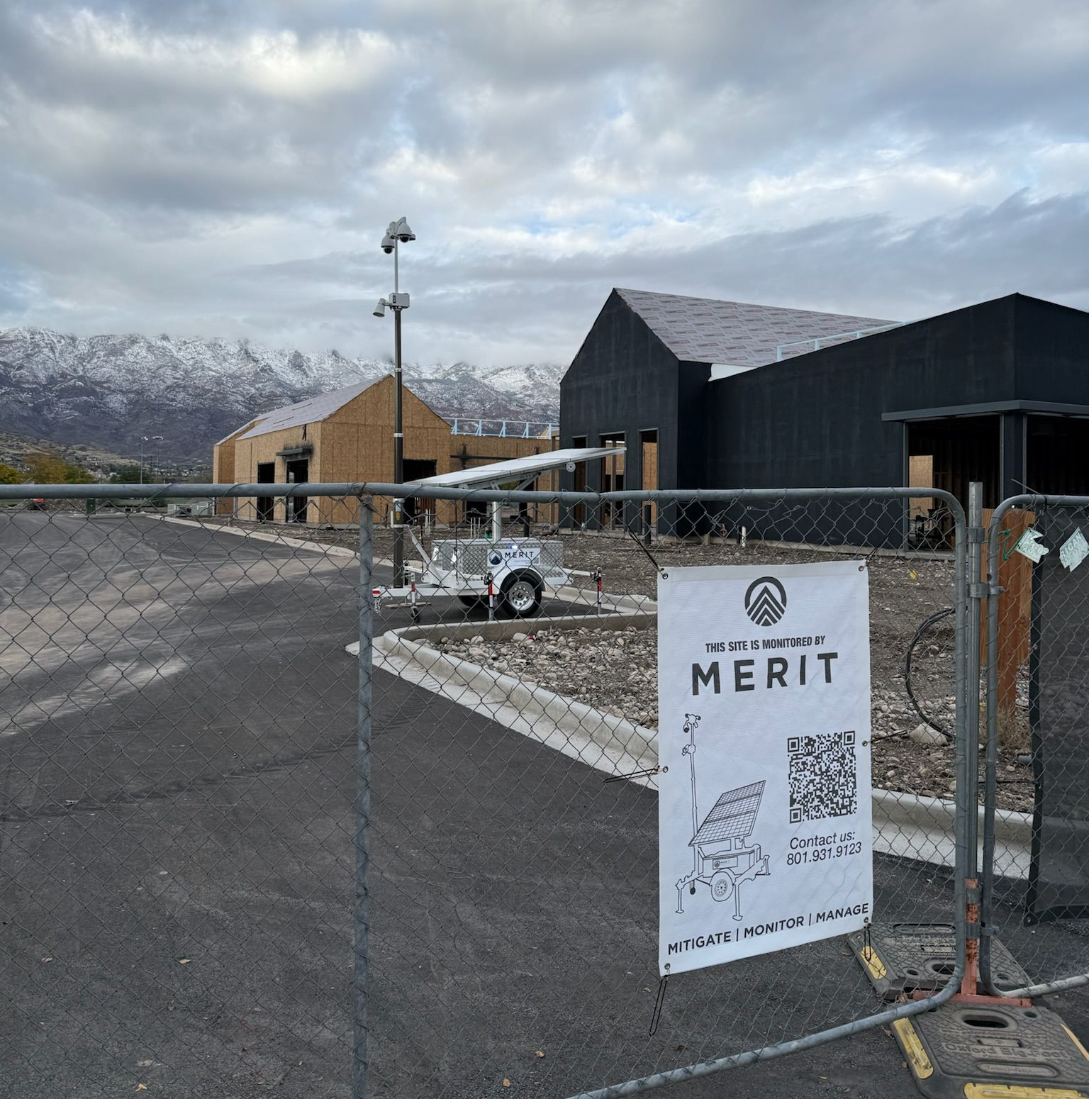 Merit Solutions mobile surveillance unit on a project.