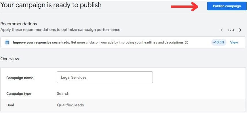 publish campaign